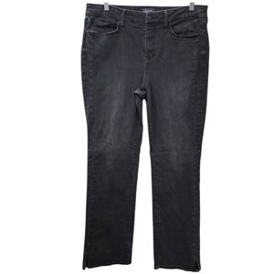 NYDJ 'MARILYN" BLACK LIFT/TUCK Straight Leg Jeans